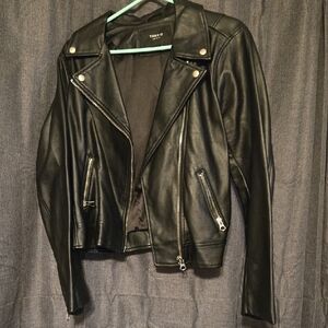 Torrid Black Leather Moto Jacket